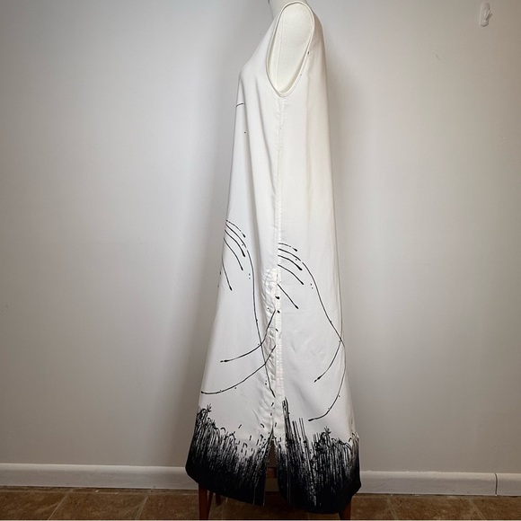 Beverly Rose U.S.A. Maxi Dress Sleeveless Abstract Print Women’s Size Small - Picture 3 of 8